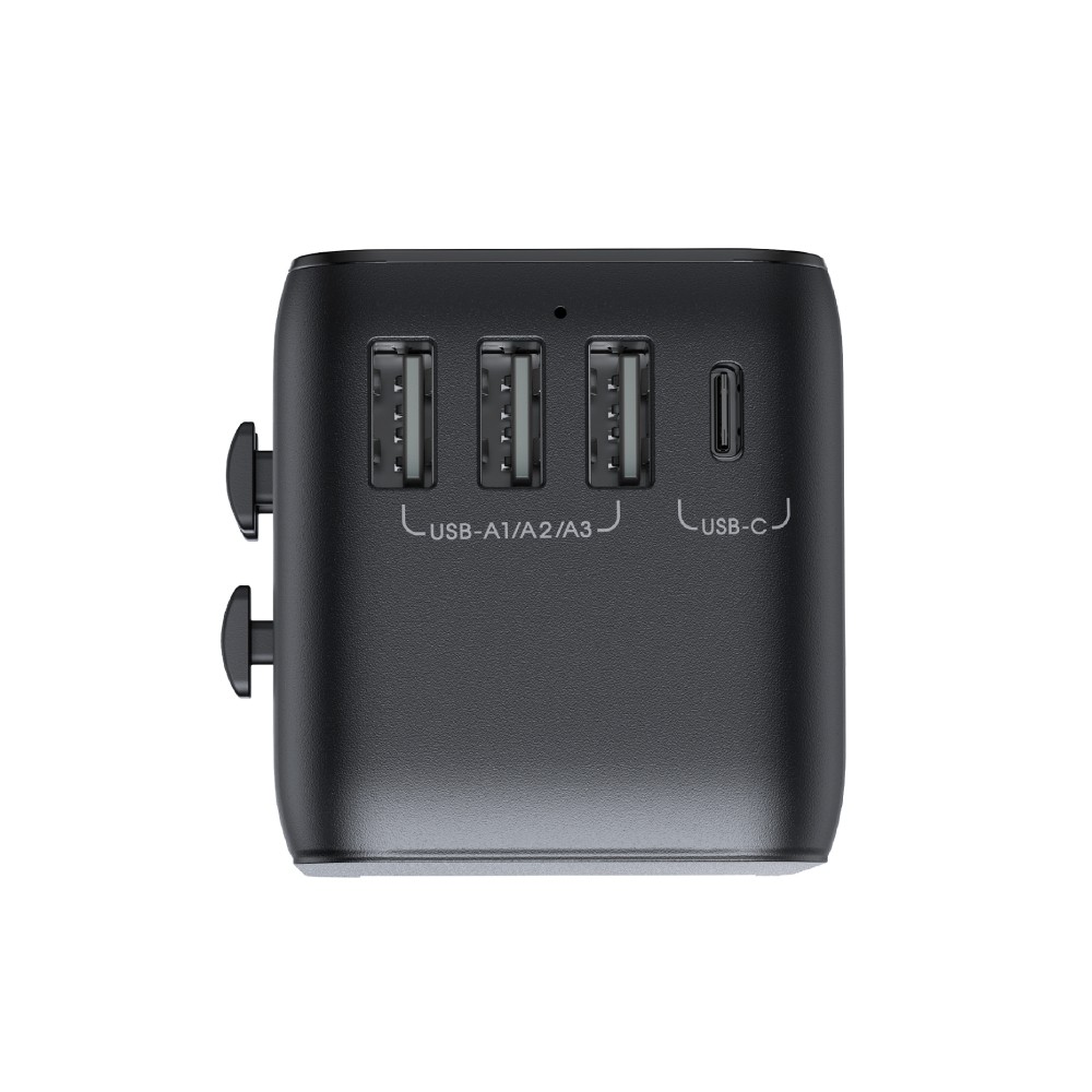 หัวแปลงปลั๊กไฟ JOYROOM Universal Travel Adapter 17W JR-TCW01 Black