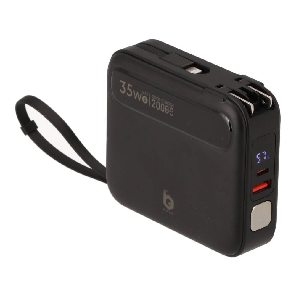 พาวเวอร์แบงค์ Blue Box 20000 mAh built-in Lightning/USB-C PD35W Black (EP-P203)(CCC)