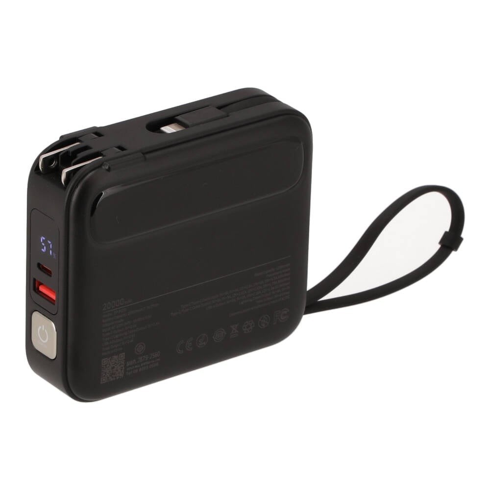 พาวเวอร์แบงค์ Blue Box 20000 mAh built-in Lightning/USB-C PD35W Black (EP-P203)(CCC)