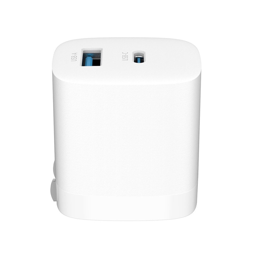 อะแดปเตอร์ Havit Wall Charger 1 USB-A / 1 USB-C White