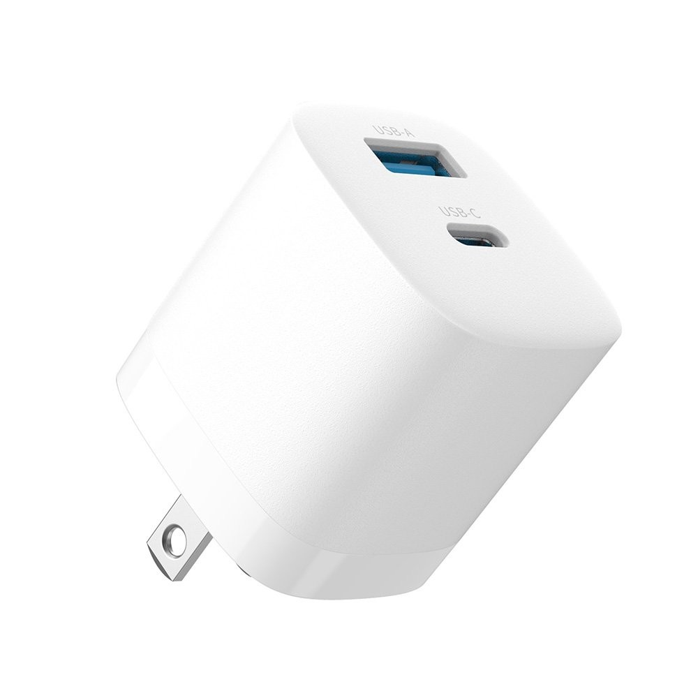 อะแดปเตอร์ Havit Wall Charger 1 USB-A / 1 USB-C White