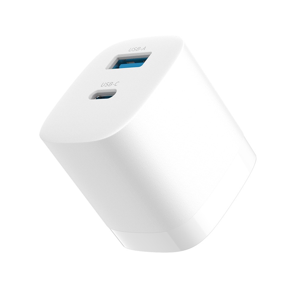 อะแดปเตอร์ Havit Wall Charger 1 USB-A / 1 USB-C White