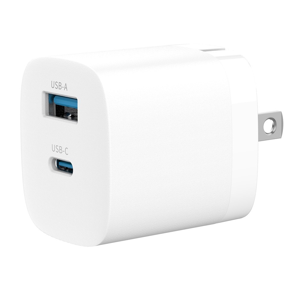 อะแดปเตอร์ Havit Wall Charger 1 USB-A / 1 USB-C White