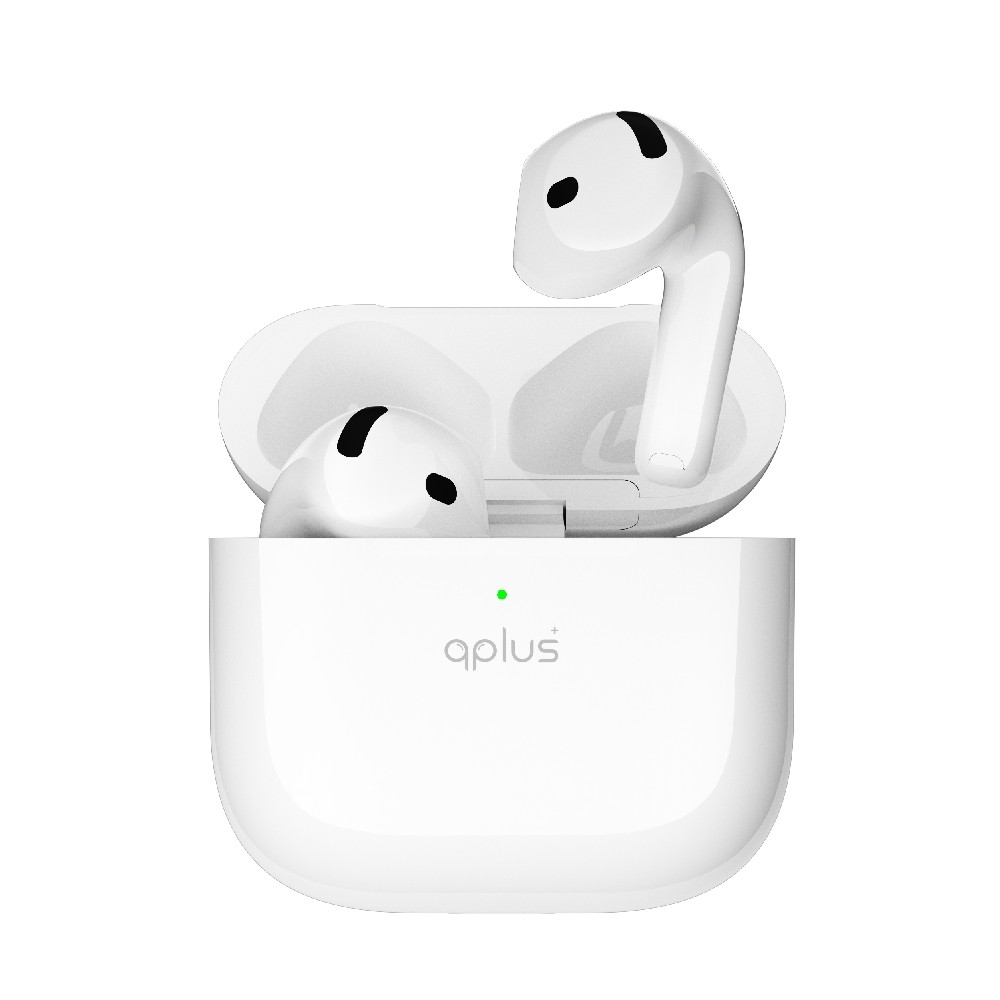 หูฟังไร้สาย QPLUS TWS BT5.4 ANC QPOD YKS23Z White