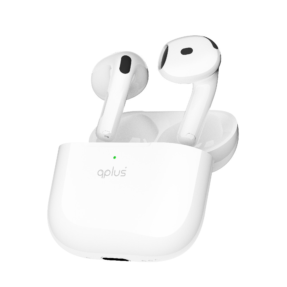 หูฟังไร้สาย QPLUS TWS BT5.4 ANC QPOD YKS23Z White