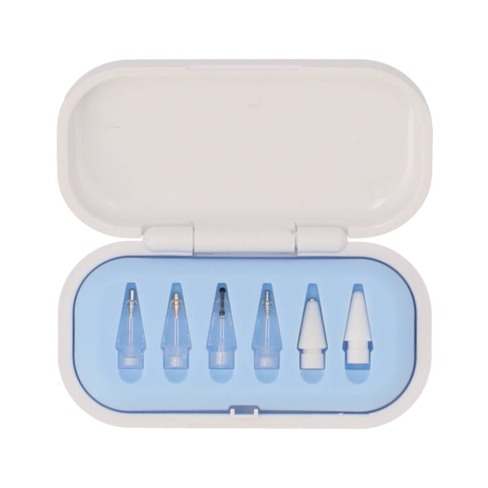 หัวปากกาไอแพด QPLUS Tips for Gen1/2 6-in-1 White/Clear