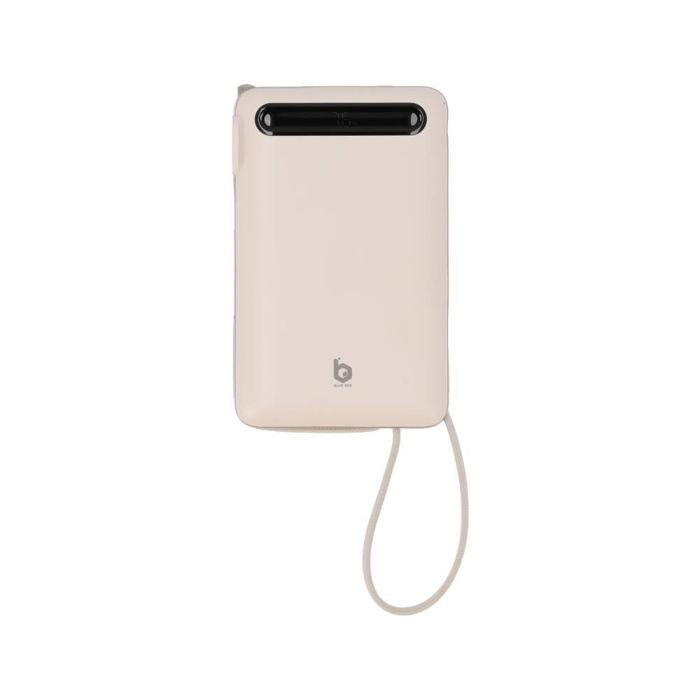 พาวเวอร์แบงค์ Blue Box 20000 mAh built-in Lightning/Type-C cable PD22.5W Cream (EPI209)(CCC)