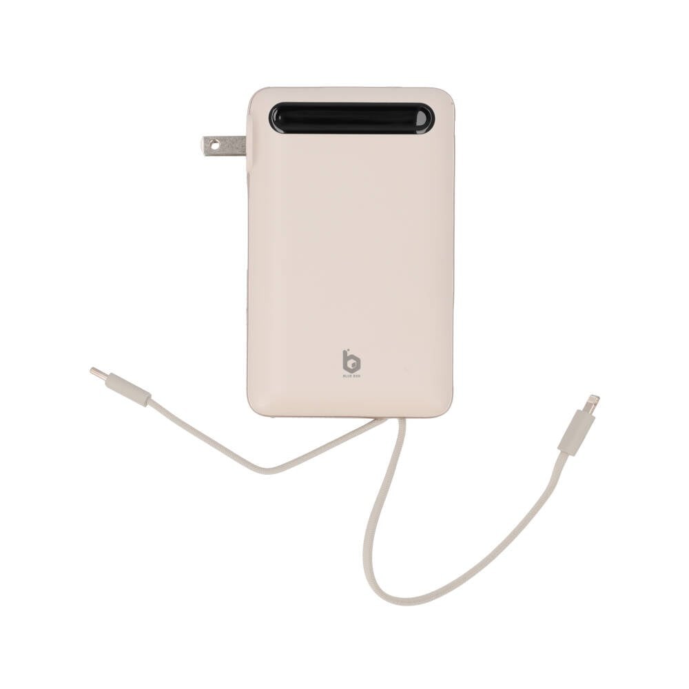 พาวเวอร์แบงค์ Blue Box 20000 mAh built-in Lightning/Type-C cable PD22.5W Cream (EPI209)(CCC)