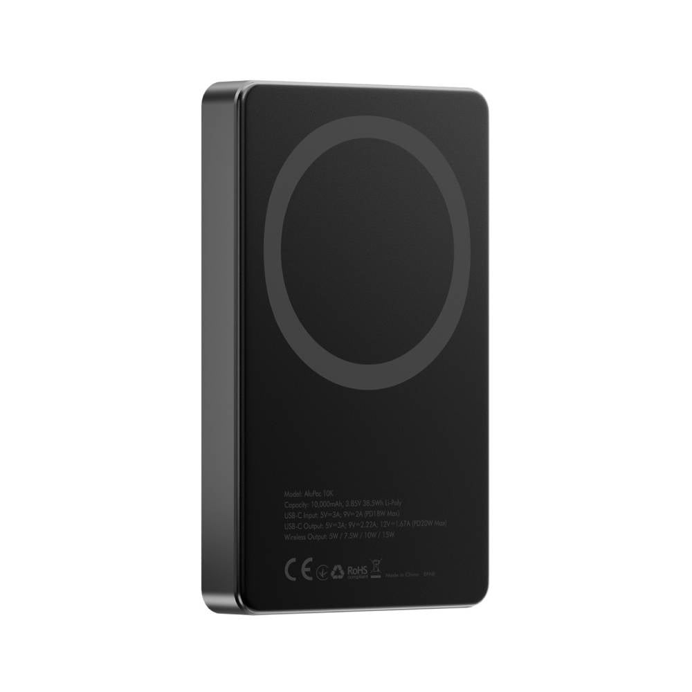 พาวเวอร์แบงค์ Energea 10000 mAh ALUPAC Mini Wireless Gunmetal