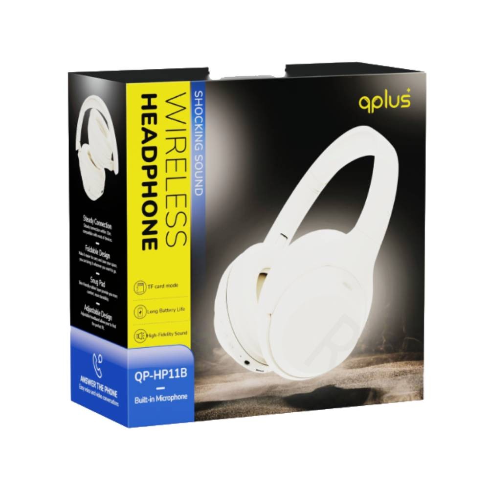 หูฟังไร้สาย QPLUS Headphone QP-HP11W White
