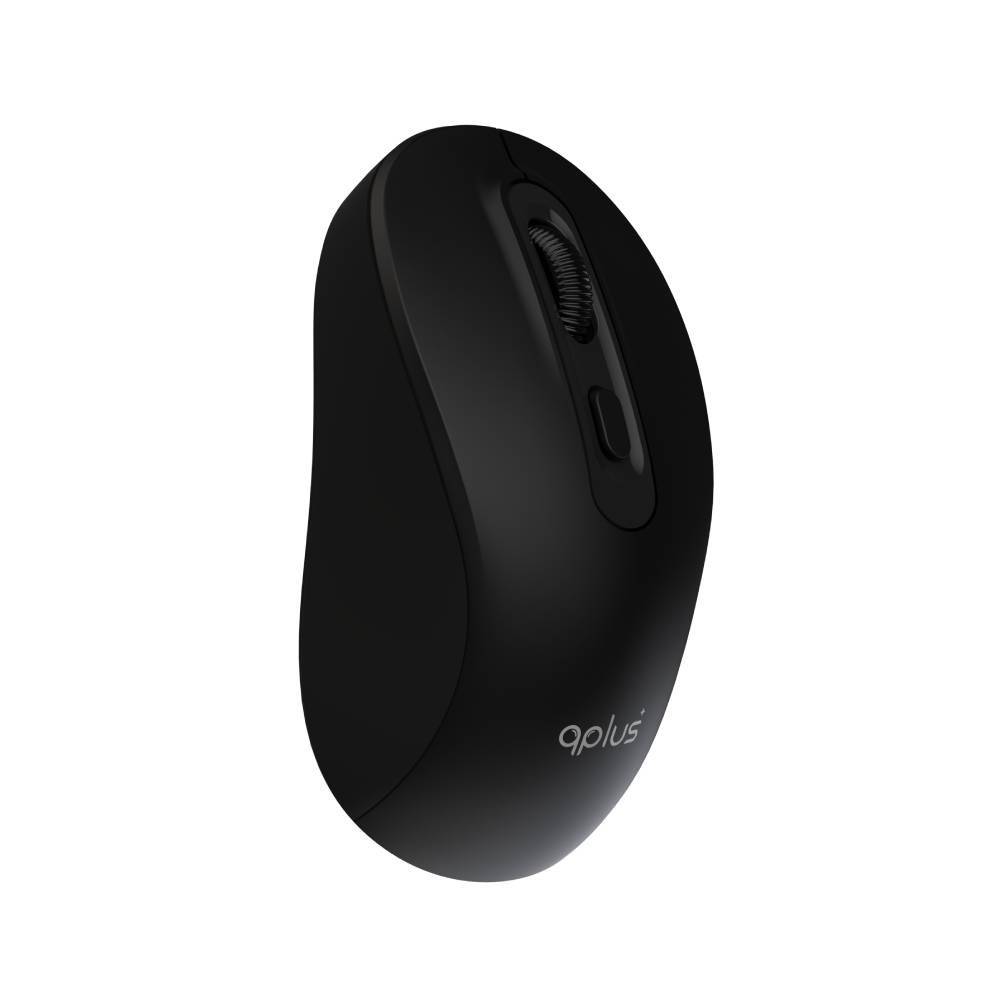เมาส์ไร้สาย QPLUS Bluetooth & Wireless Mouse 1740 Black