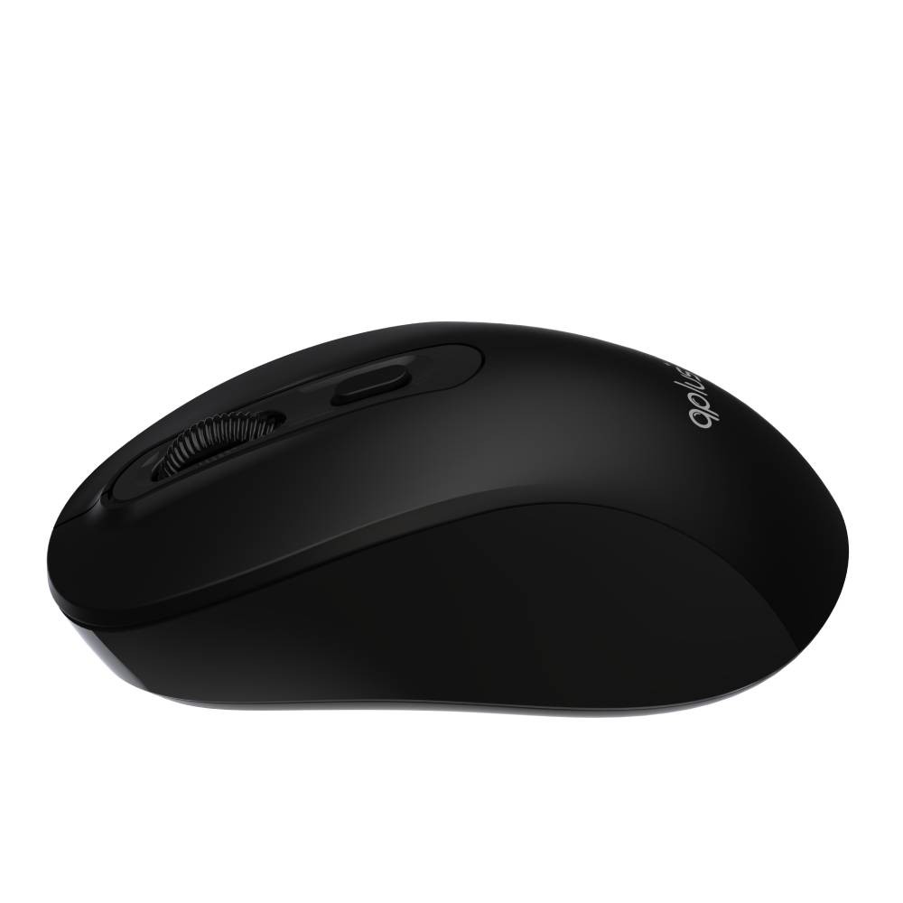 เมาส์ไร้สาย QPLUS Bluetooth & Wireless Mouse 1740 Black