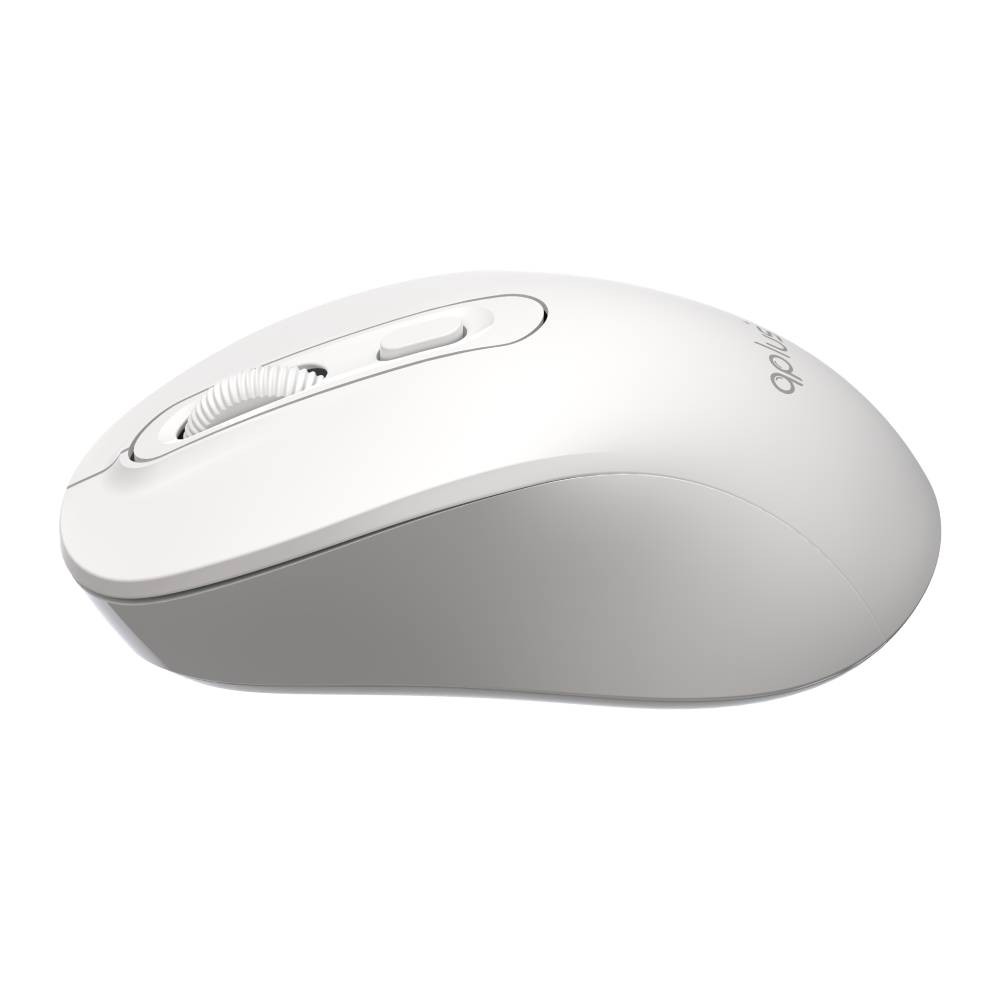 เมาส์ไร้สาย QPLUS Bluetooth & Wireless Mouse 1740 White