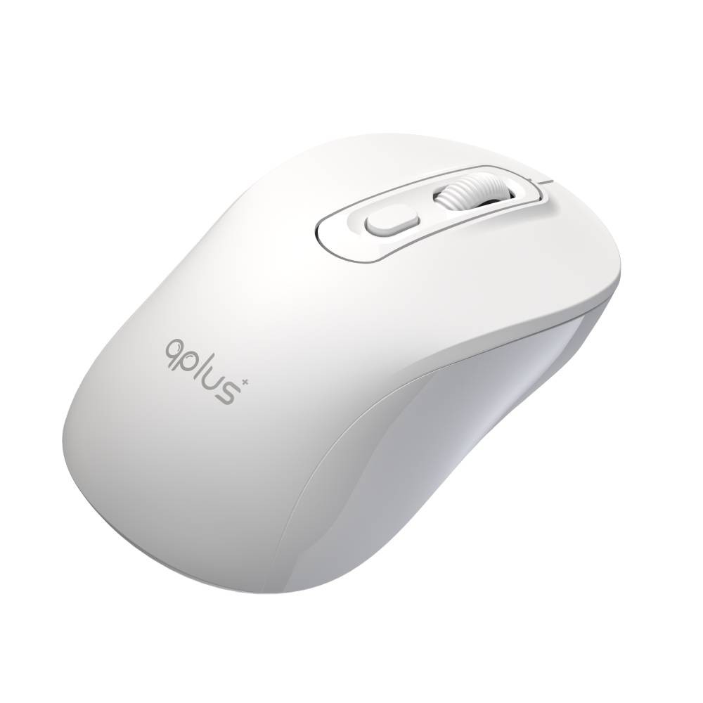 เมาส์ไร้สาย QPLUS Bluetooth & Wireless Mouse 1740 White