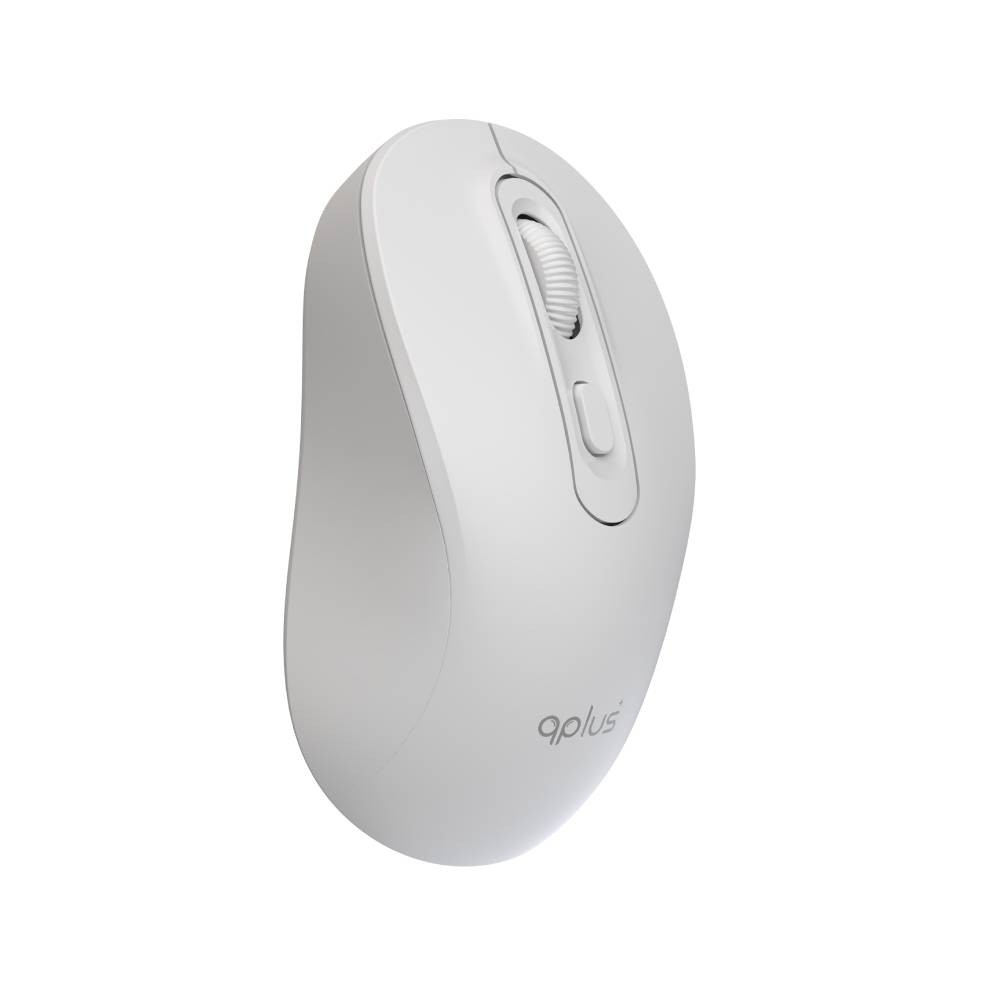 เมาส์ไร้สาย QPLUS Bluetooth & Wireless Mouse 1740 White