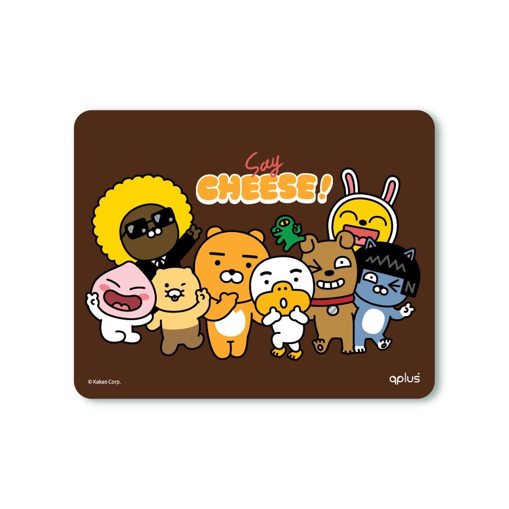 แผ่นรองเมาส์ QPLUS x KAKAO Say Cheese MP002 Black