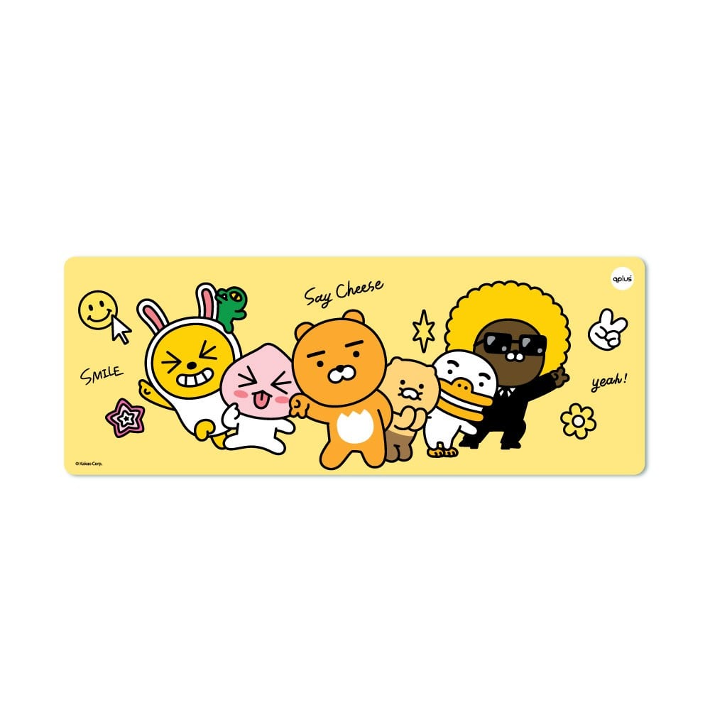 แผ่นรองเมาส์ QPLUS x KAKAO Say Cheese MP001 Yellow