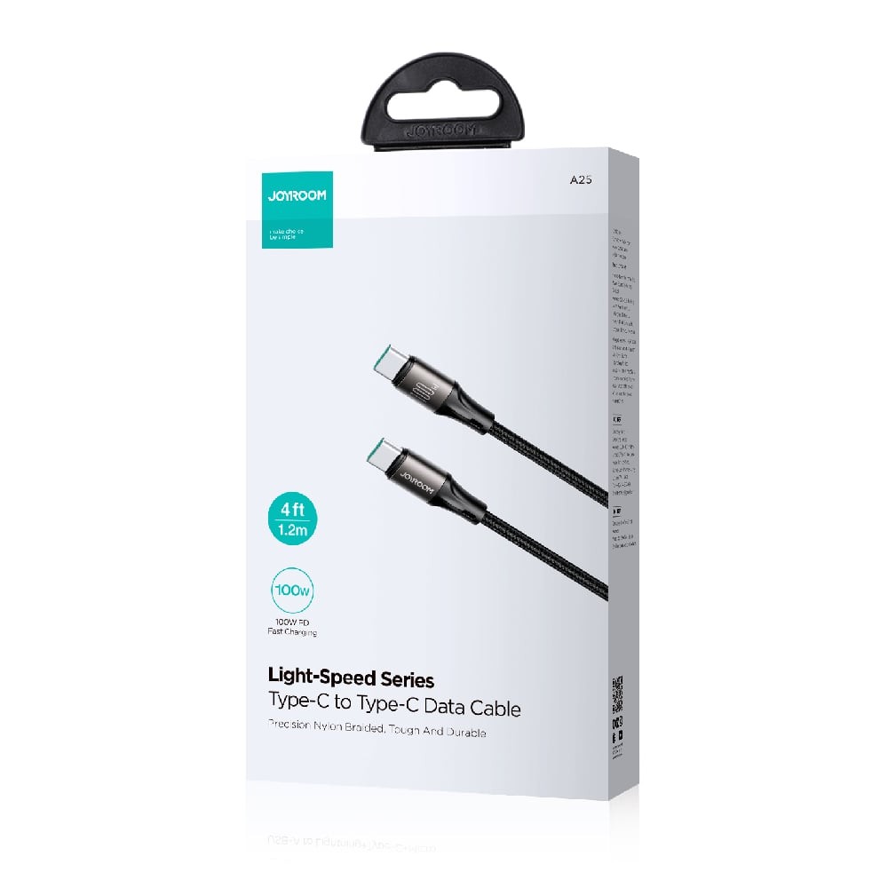 สายชาร์จ JOYROOM USB-C to USB-C Cable 100W Light-Speed 1.2M Black (S-A25)