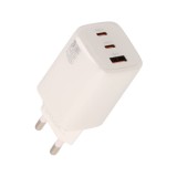 อะแดปเตอร์ TITANV Wall USB Charger 1 USB-A/2 USB-C (PD65W) HyperChare GaN White (TI-WC11)