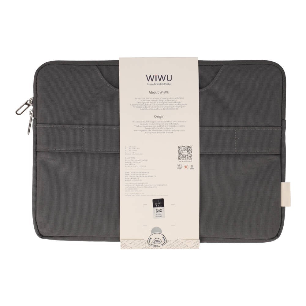 กระเป๋าใส่แมคบุ๊ค WiWU ViVi Laptop Handbag Sleeve 14 inch Grey