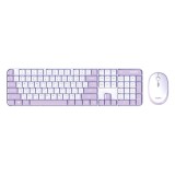 เมาส์และคีย์บอร์ดไร้สาย MOFii Wireless Mouse + Keyboard Tiramisu Purple