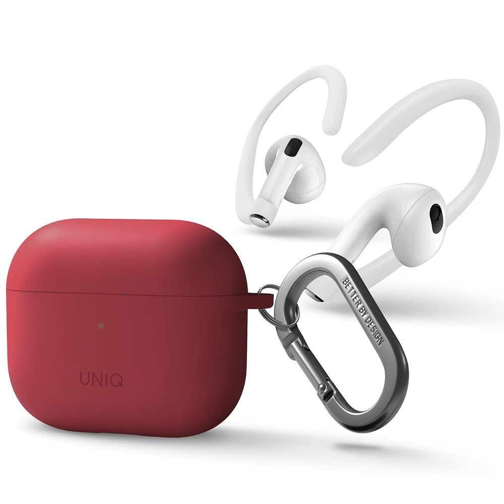 Uniq เคส AirPods 3 Nexo Active Hybrid with Sports Ear Hooks Coral Red