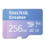 [ของแท้] เมมโมรี่การ์ด SanDisk Micro SDXC Creator Series 256GB A2 C10 190MB/s R with SD Adapter (SDSQXAV-256G-GN6MS)