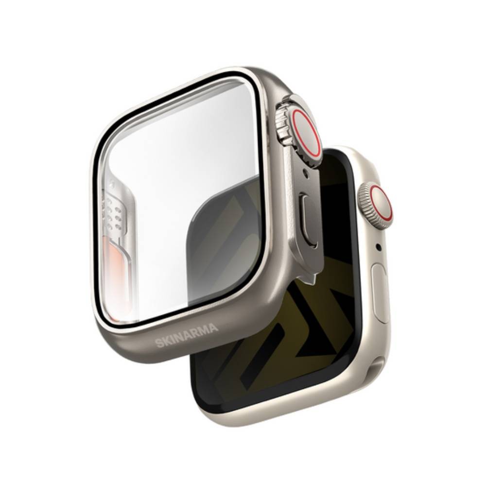 Skinarma เคส Apple Watch 46MM (Series 10,11) Gado Pro with digital crown button - Titanium