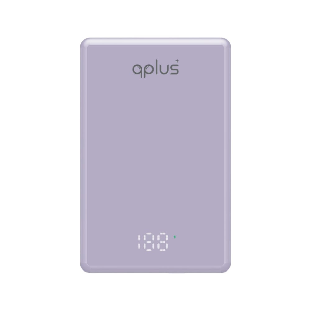พาวเวอร์แบงค์ QPLUS Mini Magnetic Wireless 10000 mAh 15W PD20W W1031 (CCC) Purple