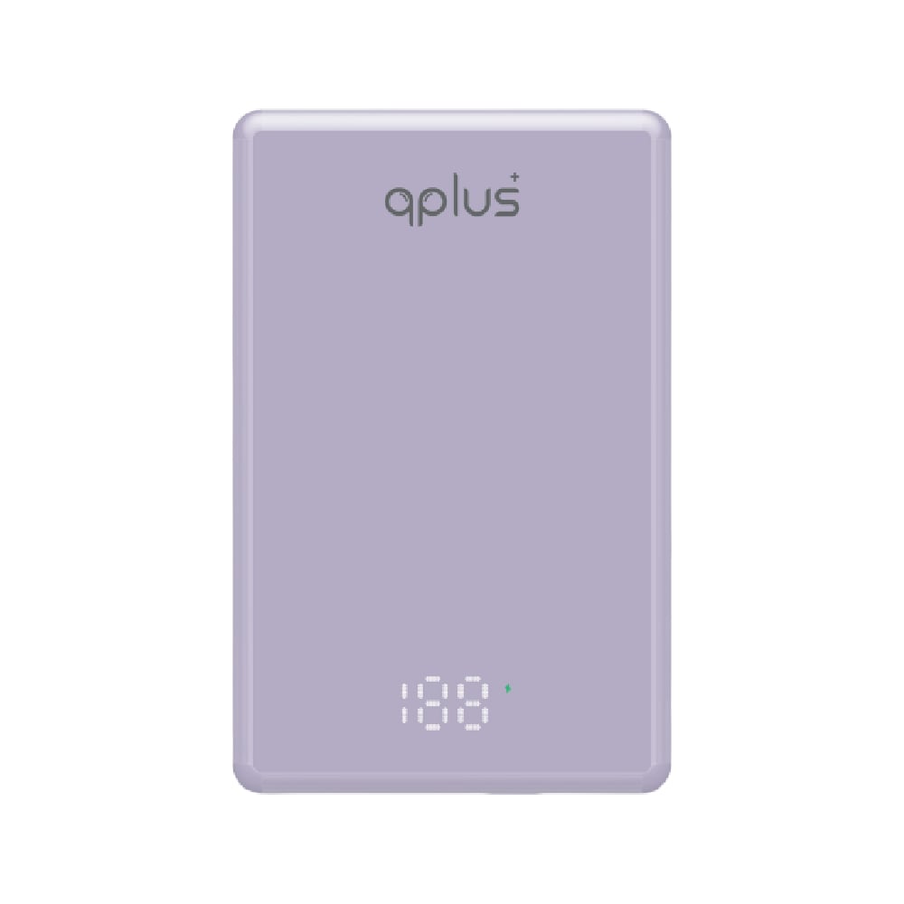 พาวเวอร์แบงค์ QPLUS Mini Magnetic Wireless 10000 mAh 15W PD20W W1031 (CCC) Purple