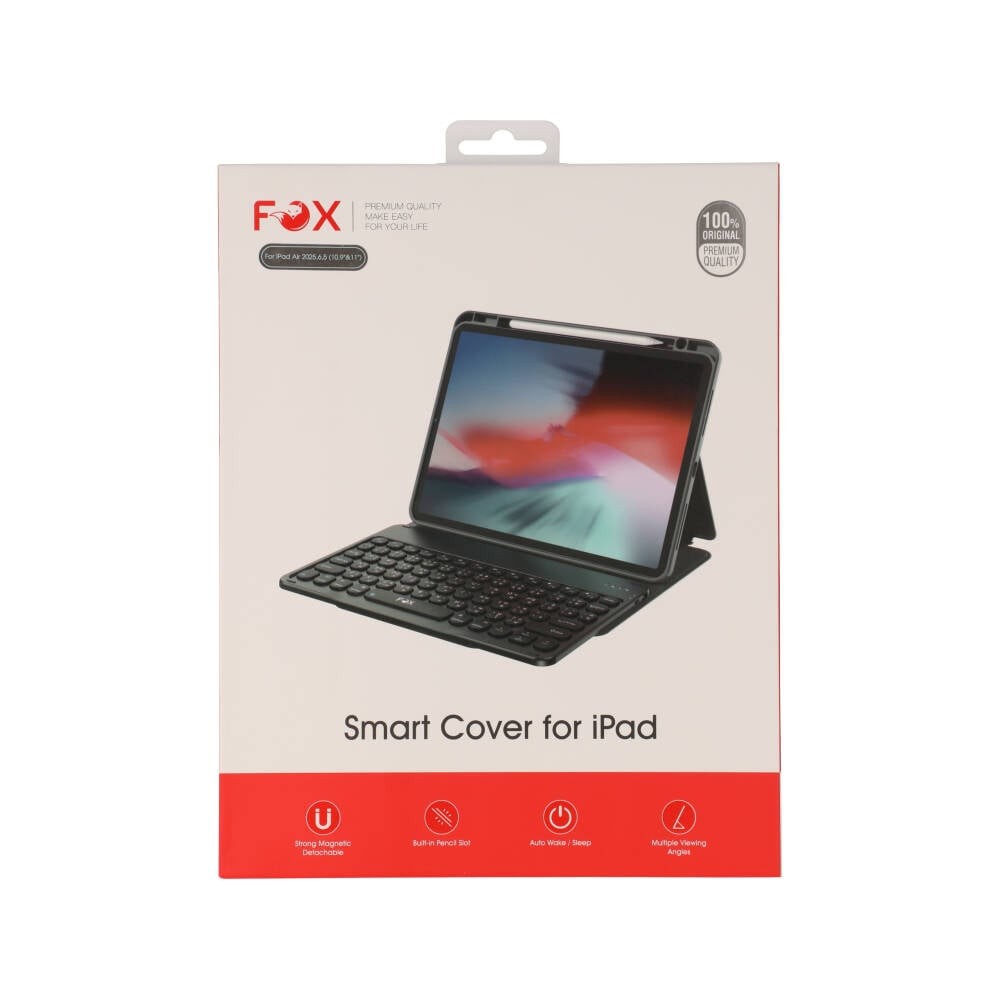 เคสคีย์บอร์ด FOX iPad Air 11" 2026 / iPad Air 6/7/8 (M2/M3/M4) Black