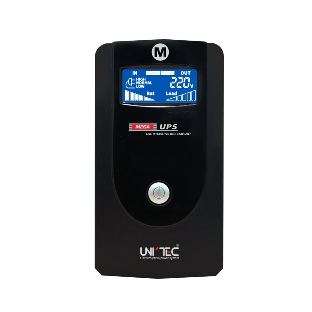 เครื่องสำรองไฟ UNITEC UPS Mega 1000VA/550W