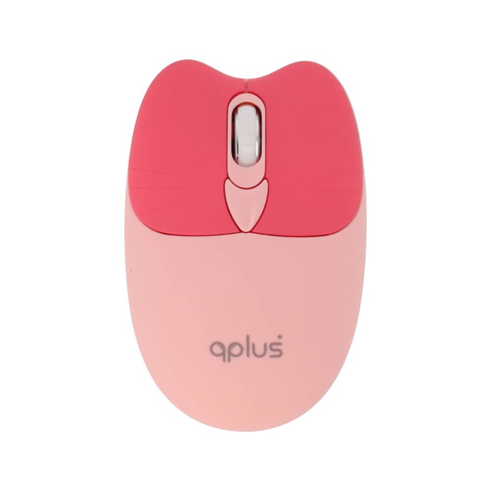 เมาส์และคีย์บอร์ดไร้สาย QPLUS QW05 Pink (TH/EN)