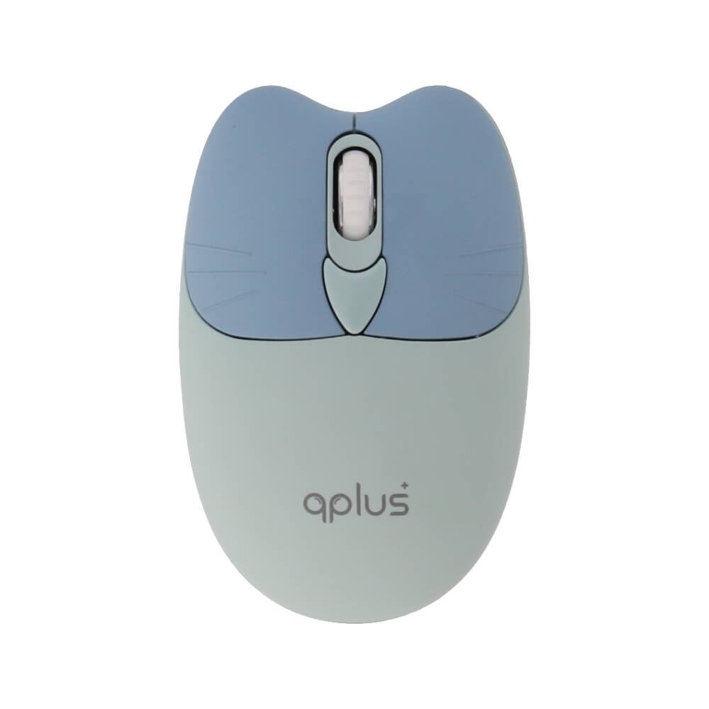 เมาส์และคีย์บอร์ดไร้สาย QPLUS QW05 Blue (TH/EN)
