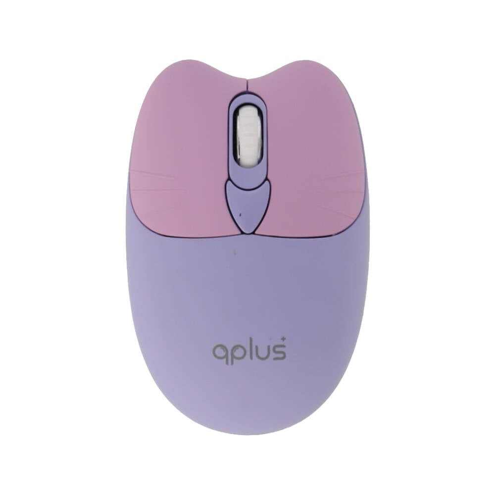 เมาส์และคีย์บอร์ดไร้สาย QPLUS QW05 Purple (TH/EN)