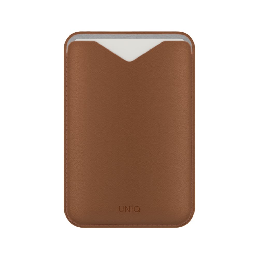ซองใส่บัตร Uniq Lyden Evo Magnetic Stand Card Holder Caramel