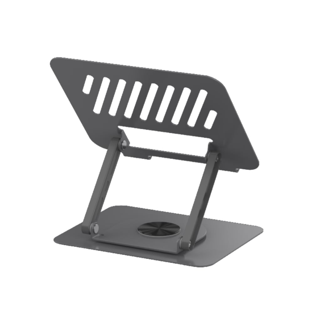 แท่นวางแมคบุ๊ค QPLUS  Carbon Rotation Laptop Stand 360 QP-ST07 Gray