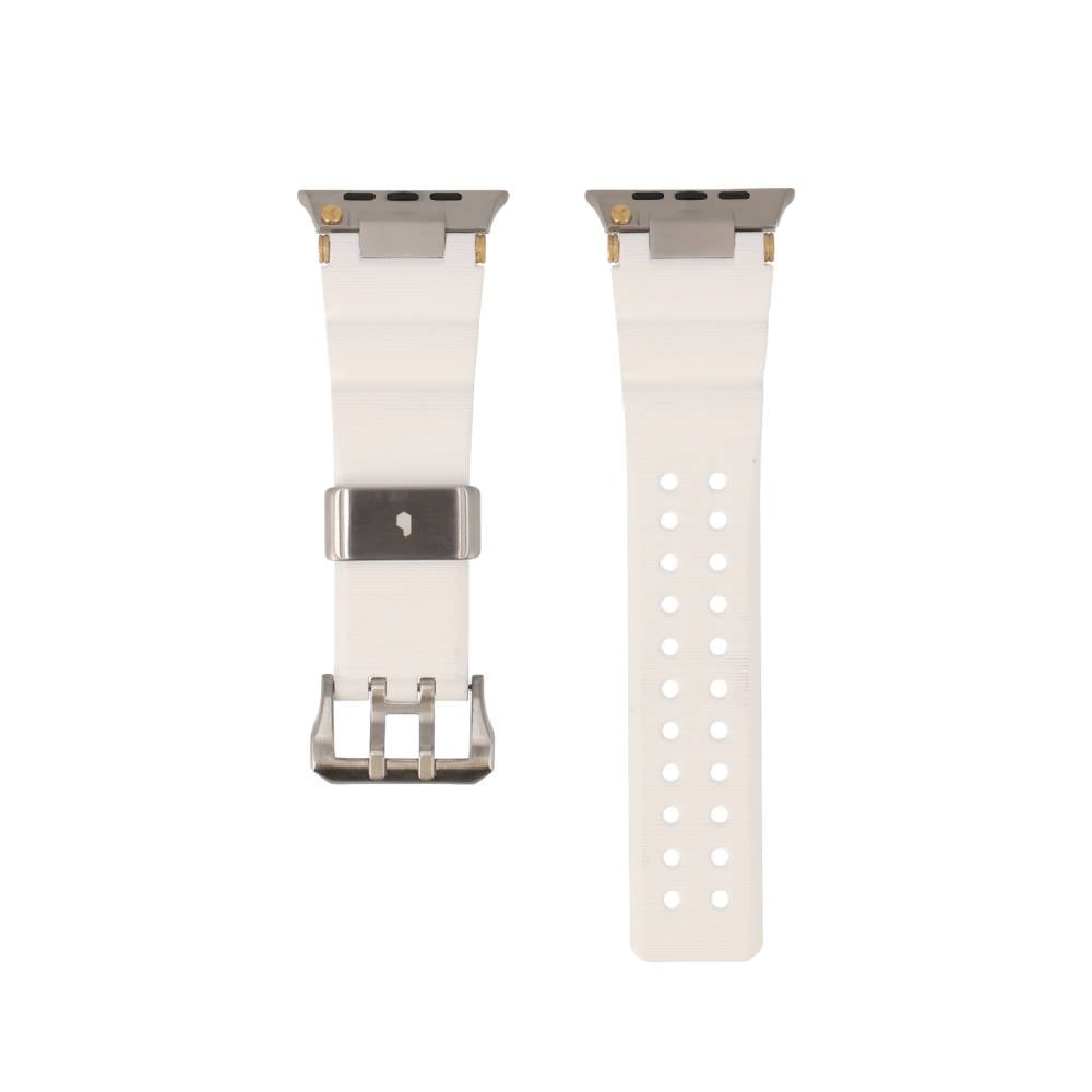 Blue Box สาย Apple Watch Strap Series SE/S4/S5/S6/S7/S8/S9/S10/S11/Ultra (42(S10 not compatible)/44/45/46/49MM) VENTURE Arctic White