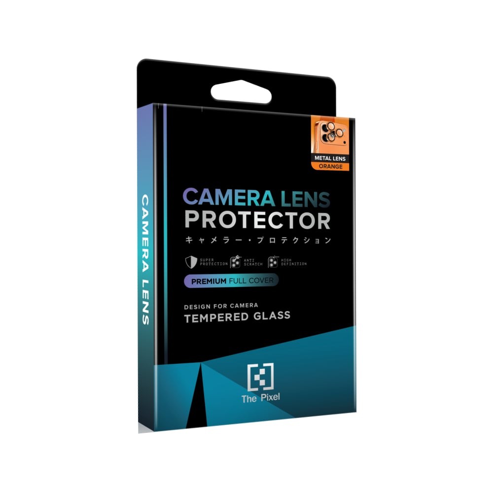 ฟิล์มกันเลนส์ The Pixel 3D Metal LN Matte iPhone 17 Pro/17 Pro Max Orange
