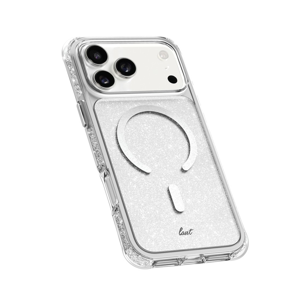 เคส LAUT iPhone 17 Pro Max Aero Sparkle Magsafe Crystal Silver