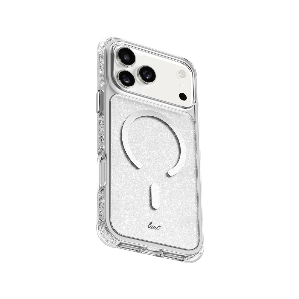 เคส LAUT iPhone 17 Pro Aero Sparkle Magsafe Crystal Silver