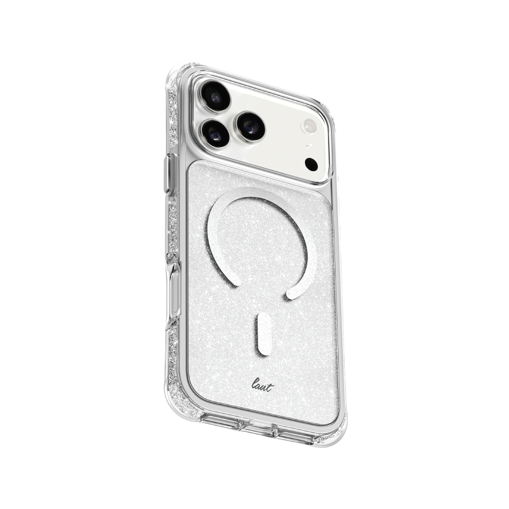 เคส LAUT iPhone 17 Pro Aero Sparkle Magsafe Crystal Silver