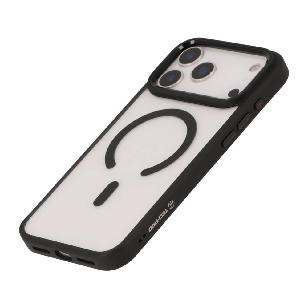เคส TECHPRO iPhone 17 Pro Black Frame with magnetic