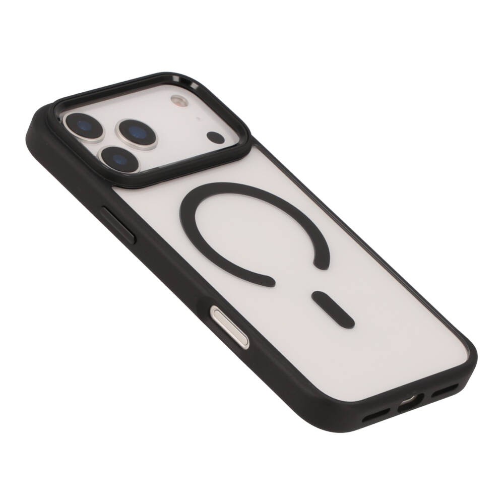 เคส TECHPRO iPhone 17 Pro Black Frame with magnetic