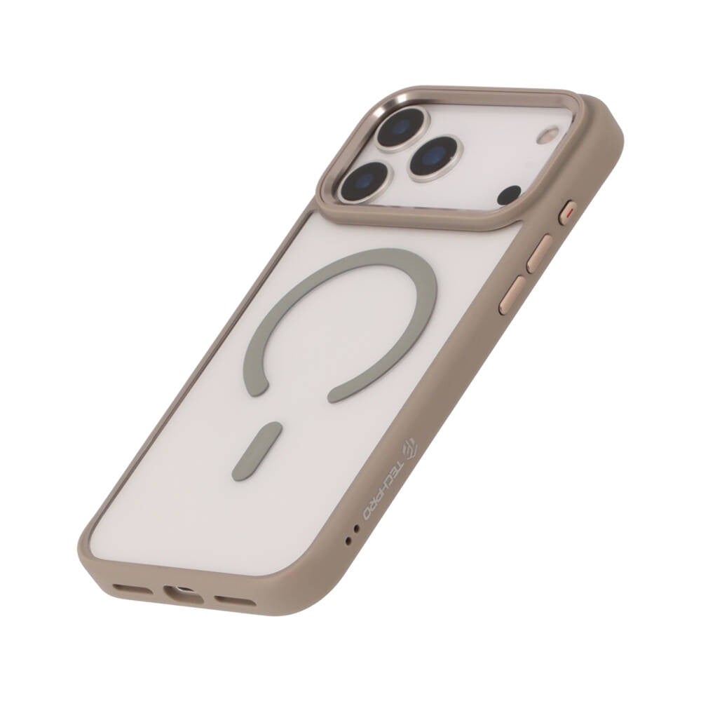 เคส TECHPRO iPhone 17 Pro Titanium Frame with magnetic