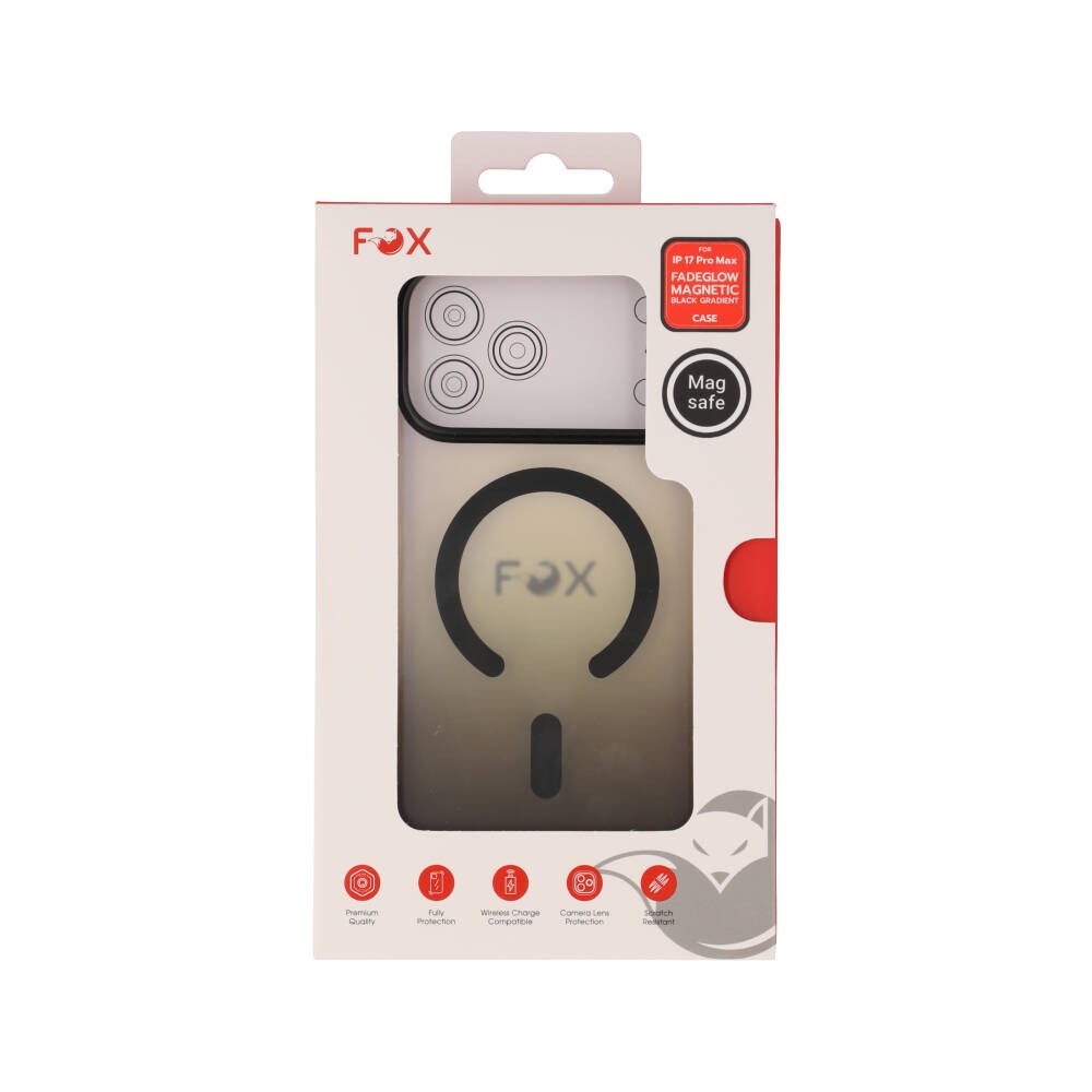 เคส FOX iPhone 17 Pro Max FadeGlow Magnetic Black Gradient