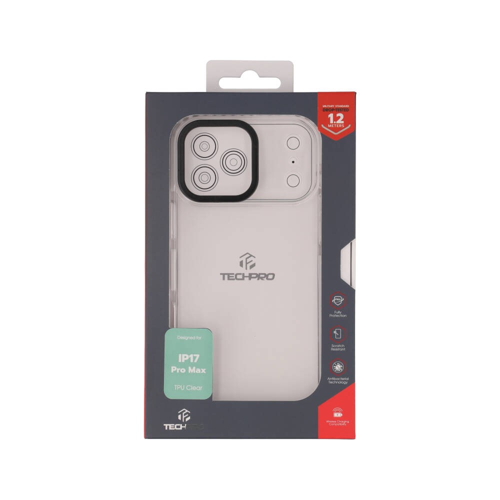 เคส TECHPRO iPhone 17 Pro Max TPU Clear