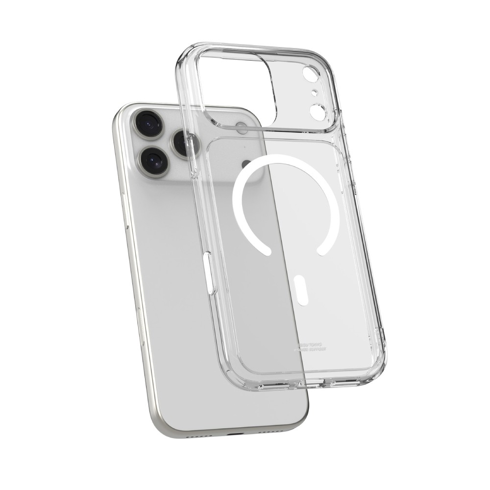 เคส Power Support iPhone 17 Pro Max Air Jacket Mag Hybrid with Camera Button Crystal Clear