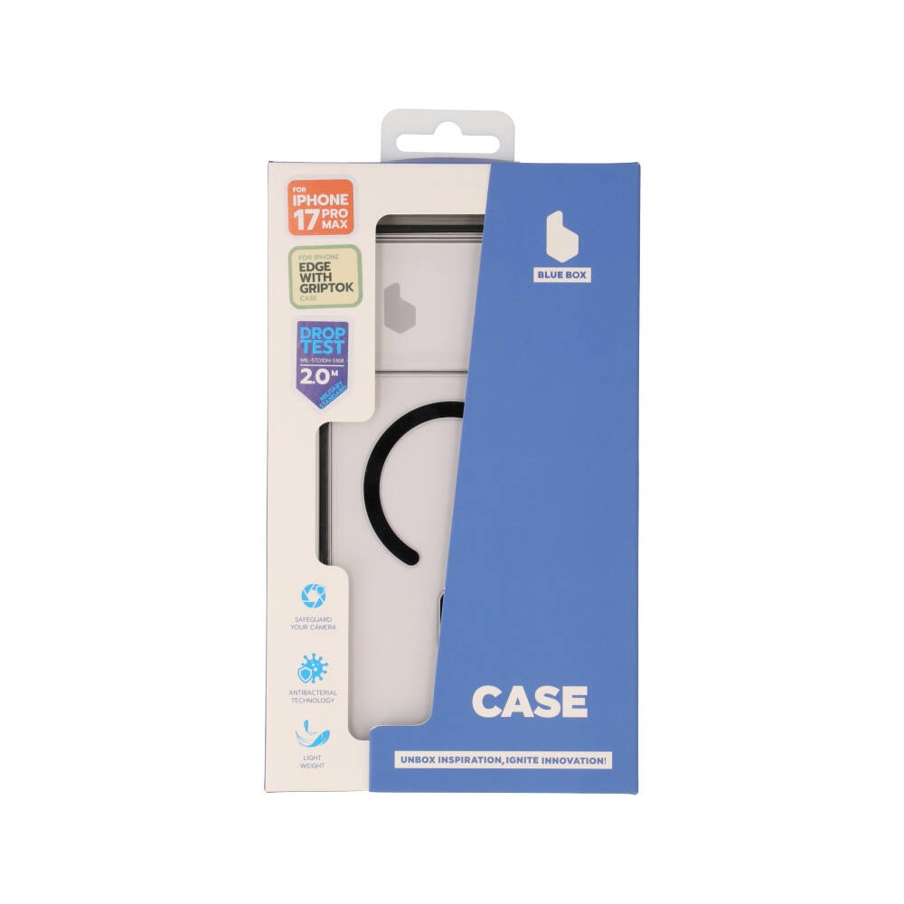 เคส Blue Box iPhone 17 Pro Max Black Edge with magnetic Griptok