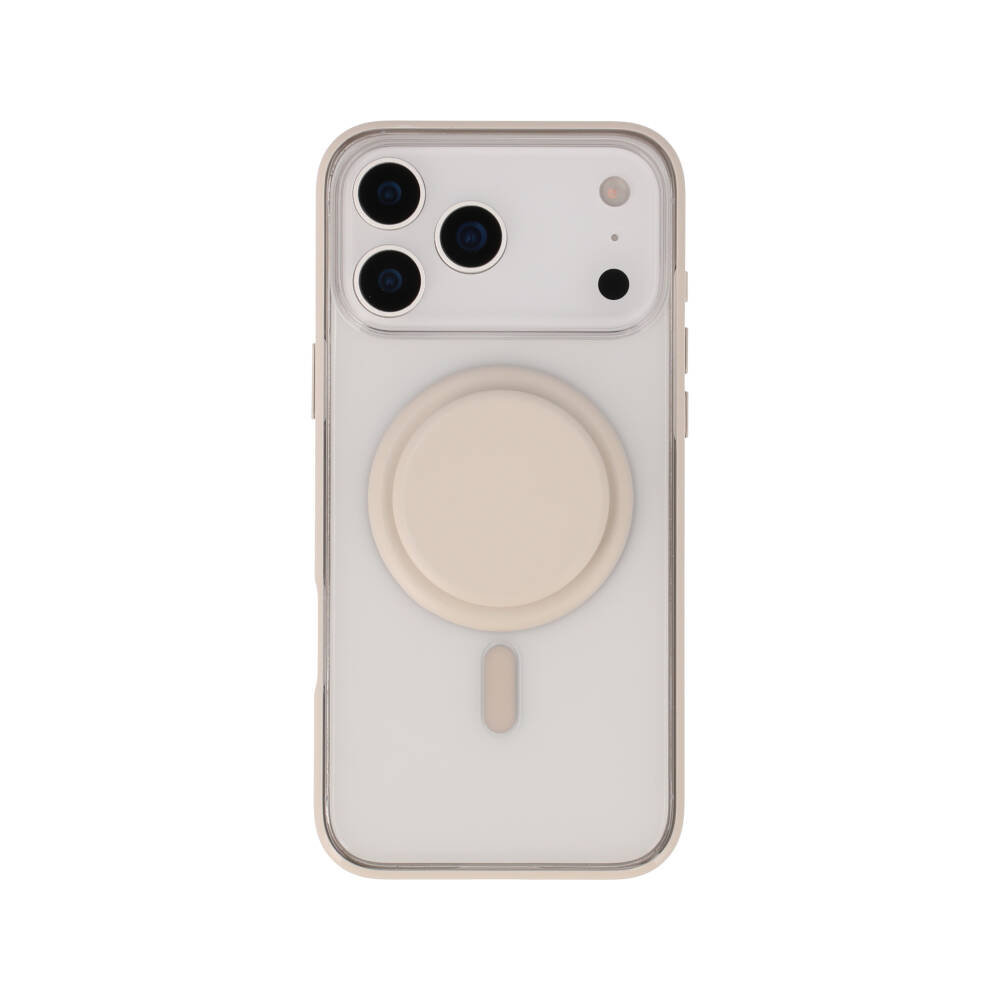 เคส Blue Box iPhone 17 Pro Max Beige Edge with magnetic Griptok